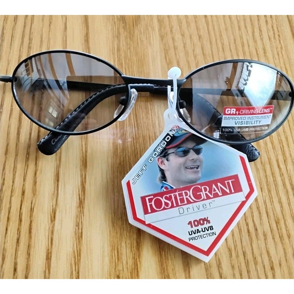 Jeff Gorden Foster Grant Driver Sunglasses 100% Uva-Uvb Vintage New
